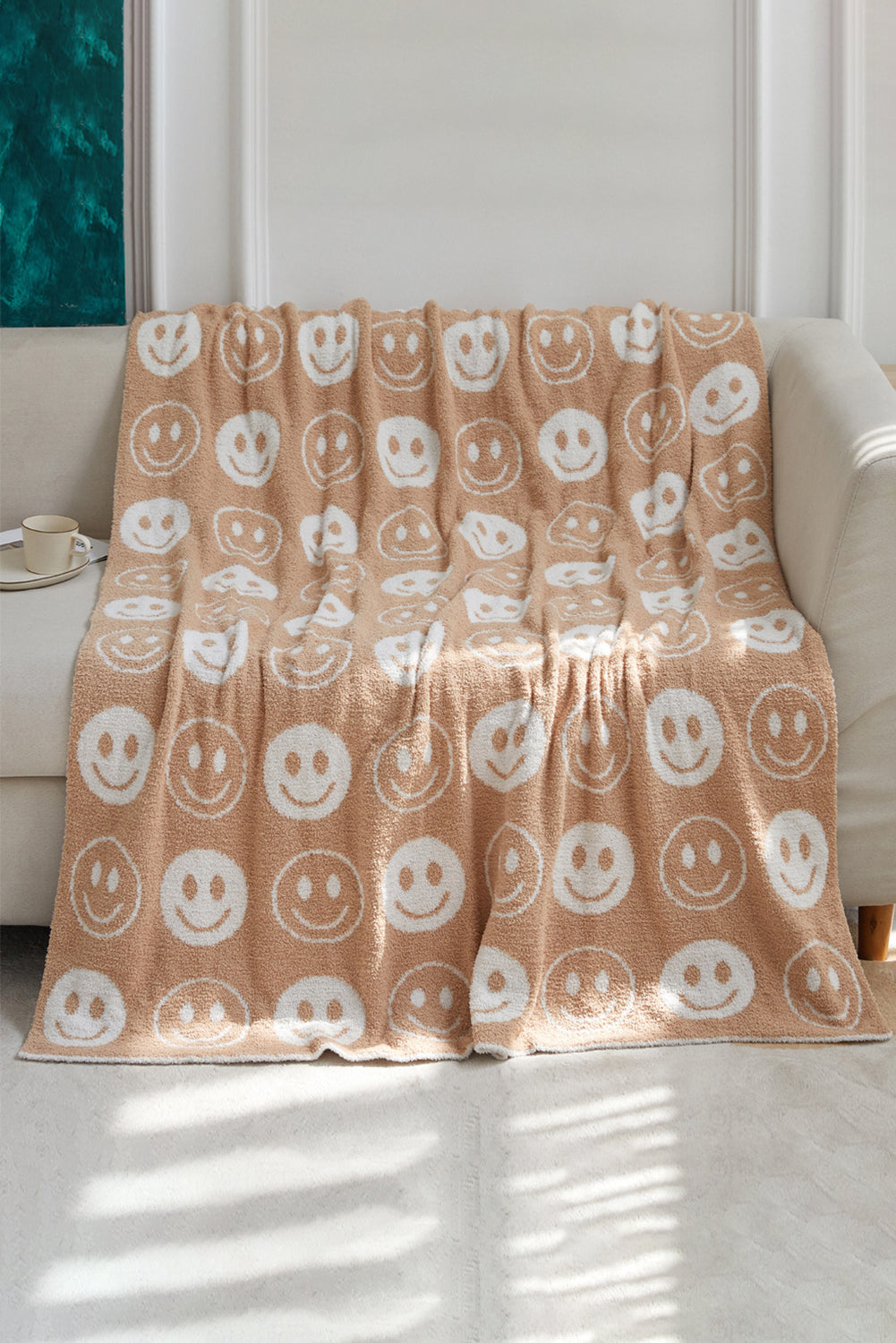 Cozy Smile Flannel Fall Winter Blanket