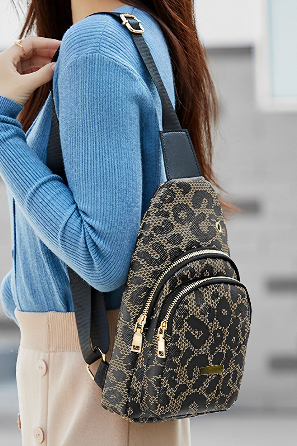 Leopard Print CrossBody Bag