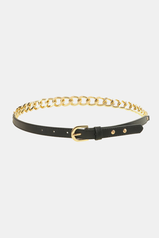 Leather Chain Belt