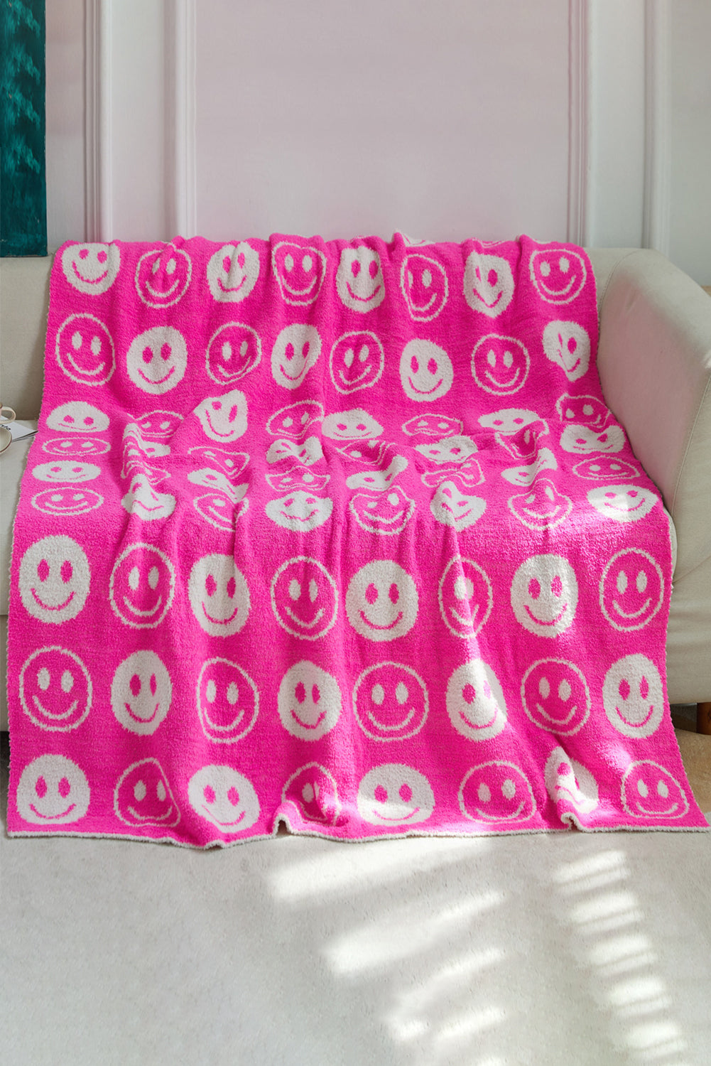 Cozy Smile Flannel Fall Winter Blanket