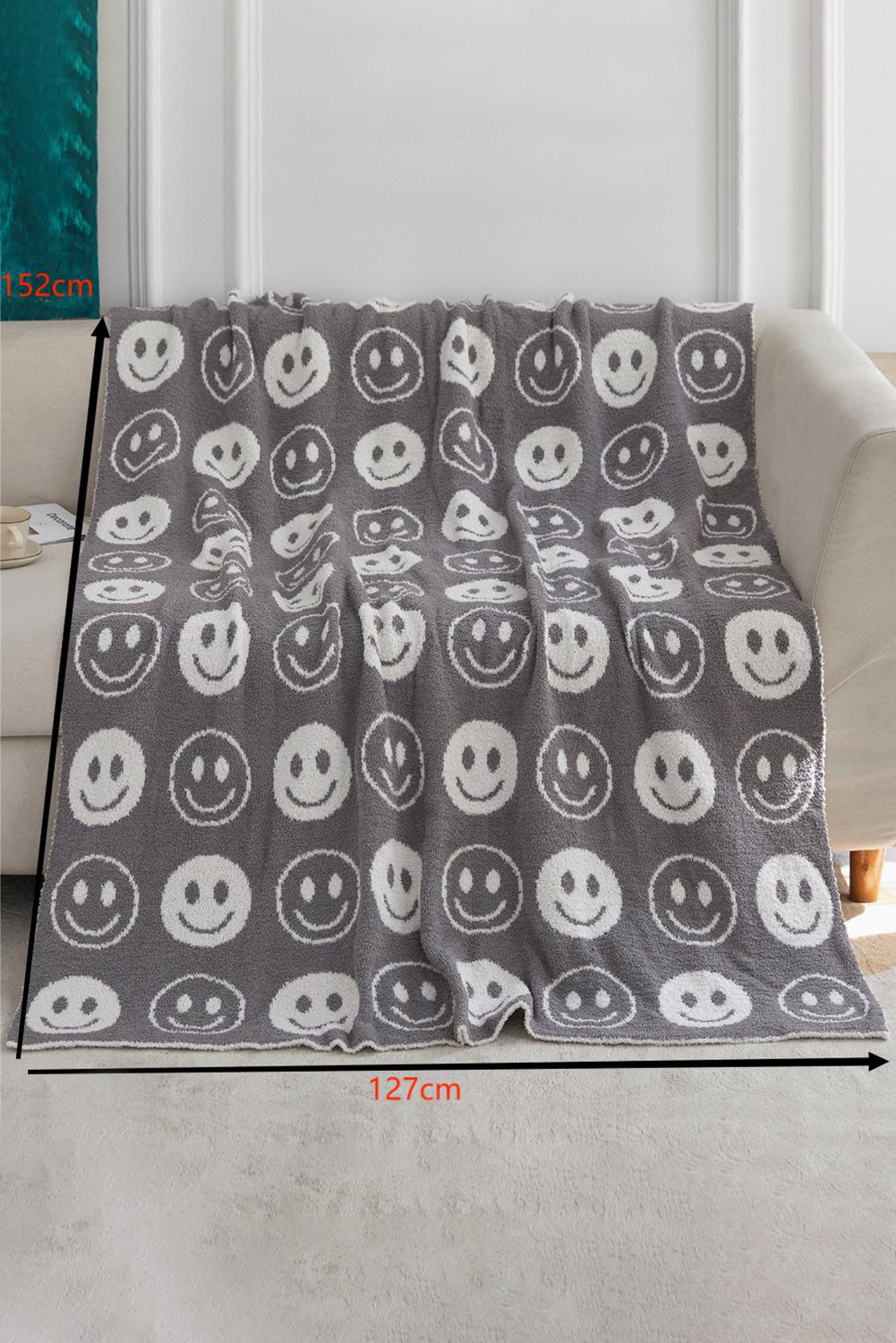 Cozy Smile Flannel Fall Winter Blanket