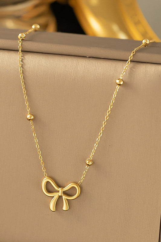 Delicate Bow Knot Choker Necklace