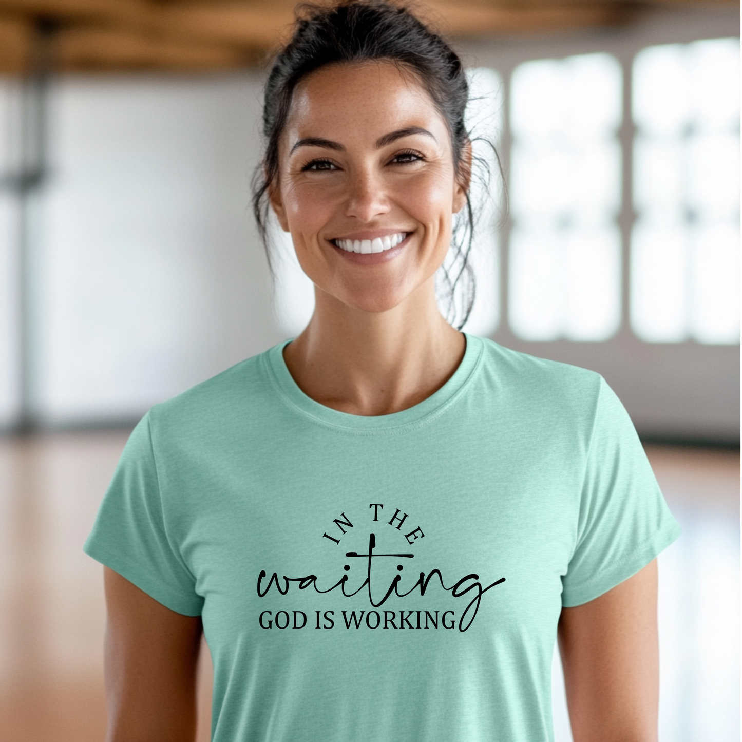 "In the Waiting God is Working" Graphic Tee