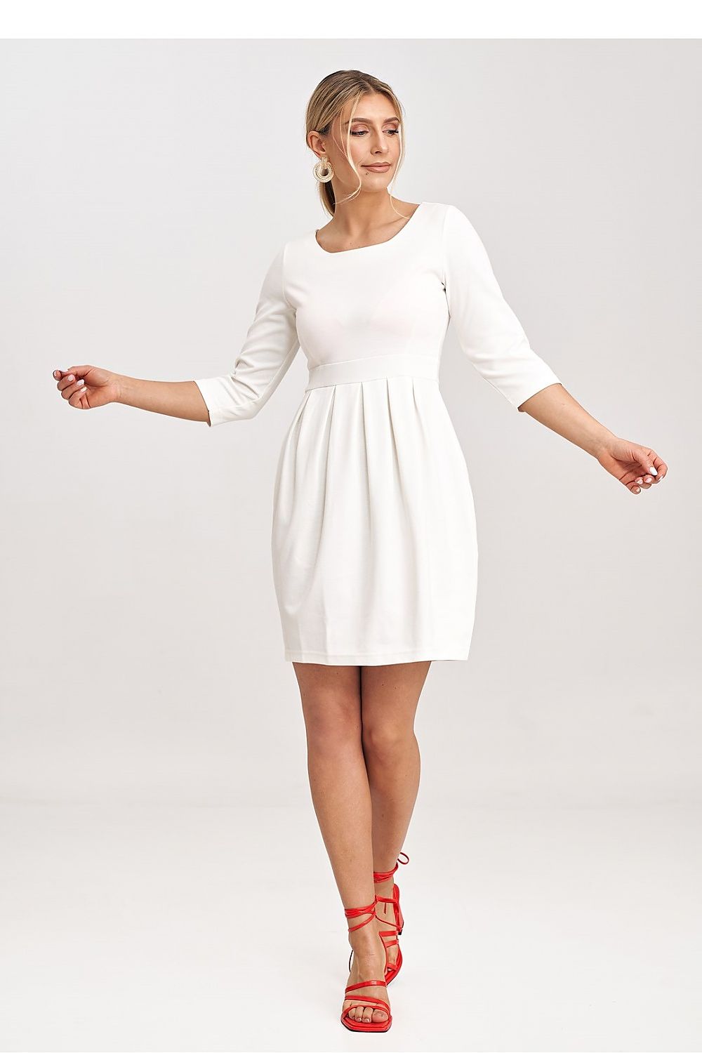 Classic Meets Contemporary: Chic White Dress with Southern Flair