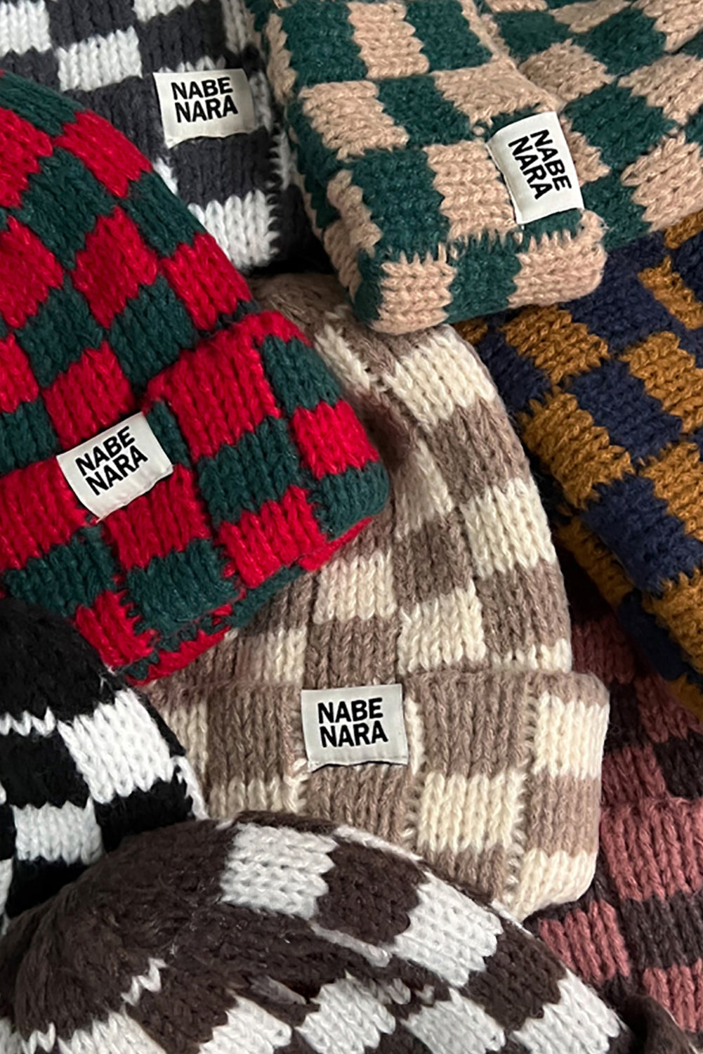 Checkered Folded Beanie Cap